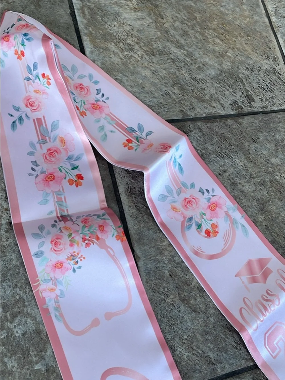 Nursing Class of 2026 Satin Graduation Sash - Pink